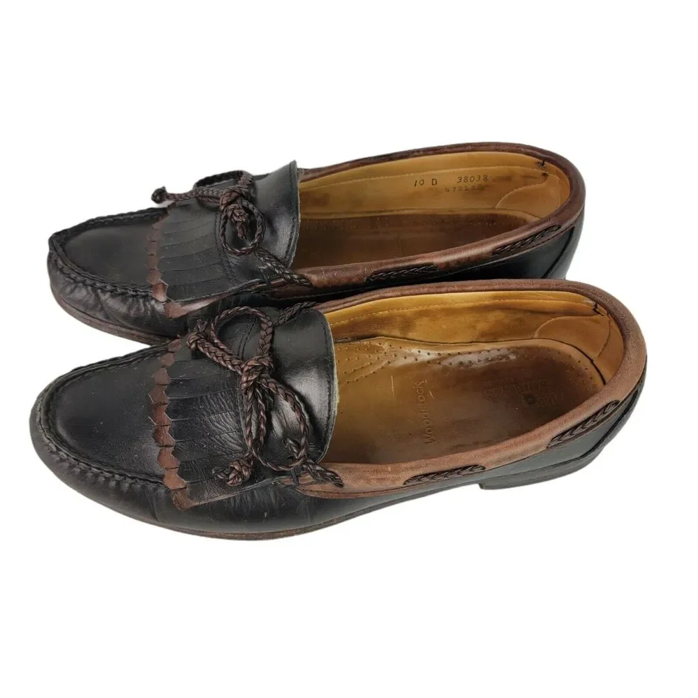 Allen Edmonds‎ Slip On Loafer Men 10 Brown Black Leather Woodstock